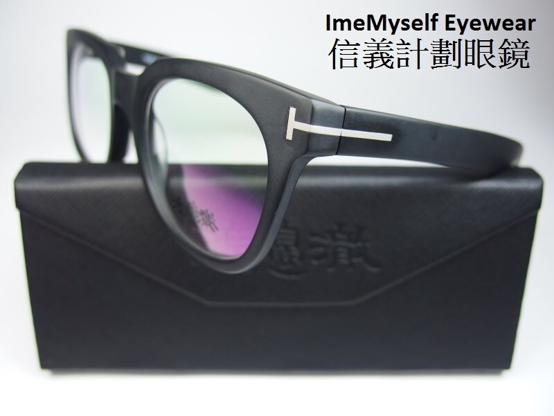 WT T logo temples round optical frames spectacles… - image 1