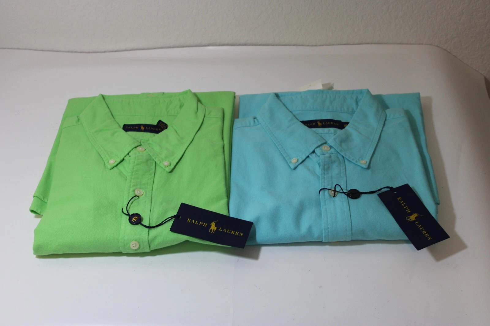 NEW Men's Ralph Lauren Button-down Oxford Shirt XLarge Aruba Lime Blue 0014