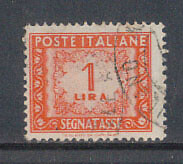 1947/54 - LOTTO/7811U - REPUBBLICA - 1 LIRA SEGNATASSE - USATO - Foto 1 di 1