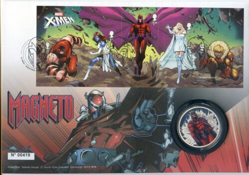 GB 2023 X-Men Magneto Stamps and Sliver Plated Medal Cover - Picture 1 of 2