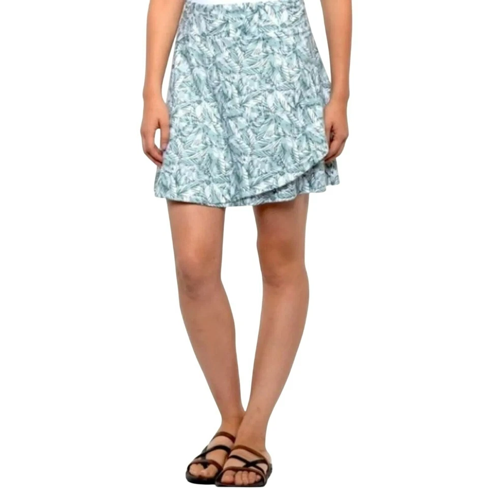 Eddie Bauer Mujer Pequeño Atlético Imitación Envoltura Verde Blanco Hoja Estampado Kacey Mini S Foto 2 de 4