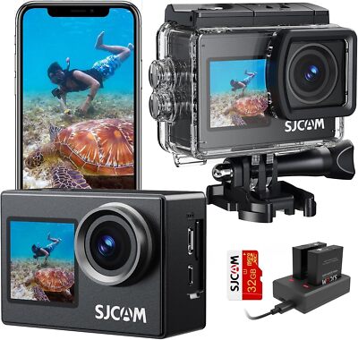 Action Cam 4K 30fps 20MP 170° WiFi Sport Kamaras mit EIS 40M Wasserdichtes Gopro
