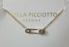 Stella Picciotto Designer 925 Sterling Silver Necklace Pendant New