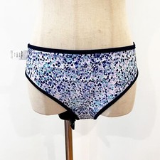 Eddie Bauer Reversible Bikini Bottom Large Girls' 14/16 Purple Blue Summer Swim