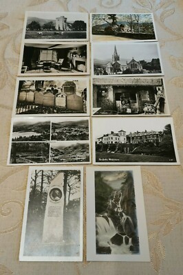 Lot von 10 alten Original Postkarten - verschiedene Themen, Cumberland, England