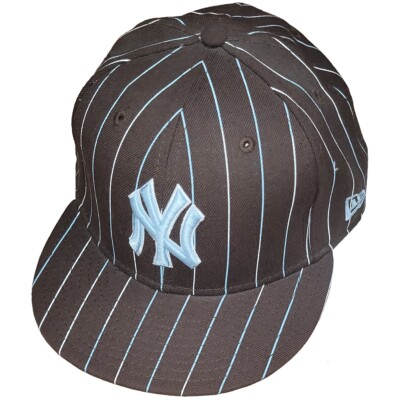 New York Yankees New Era 5950 Pinstripe Fitted Hat - Brown/Light
