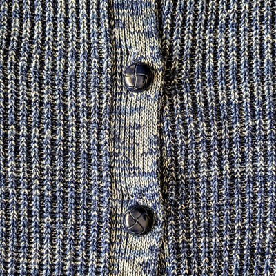 70s Sears acryl cardigan vintage グランジ Vintage Sears Men's Sportswear Large Cardigan Sweater Grunge