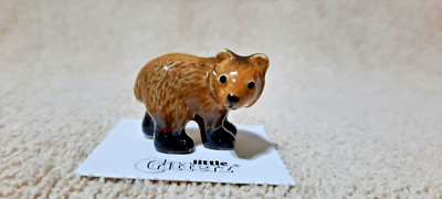 LITTLE CRITTERZ Grizzly Bear Cub ''Yukon'' Miniature Figurine New FREE SHIP LC110