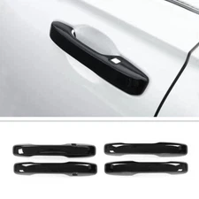 For Honda CRV CR-V 23-24 Gloss Black Exterior Door Handle molding Cover Trim 4pc