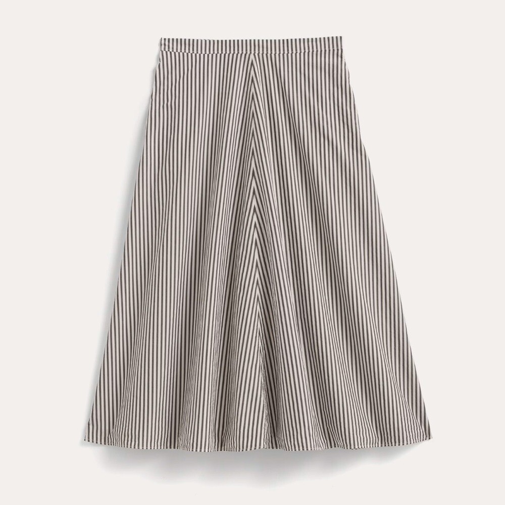 Everlane The Midi Skirt in Ultrasoft Organic Cotton Vacation Resortwear Flowy 16