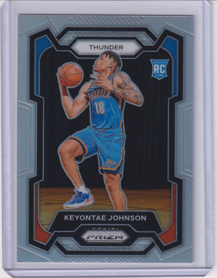 2023-24 Panini Prizm KEYONTAE JOHNSON #176 RC SILVER PRIZM Rookie Oklahoma OKC