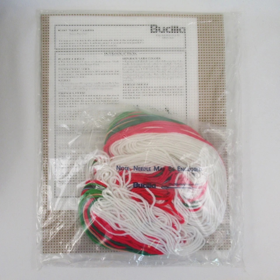 Bucilla plastic canvas Santa Claus Face coasters kit 61169 Christmas - Image 4 of 4