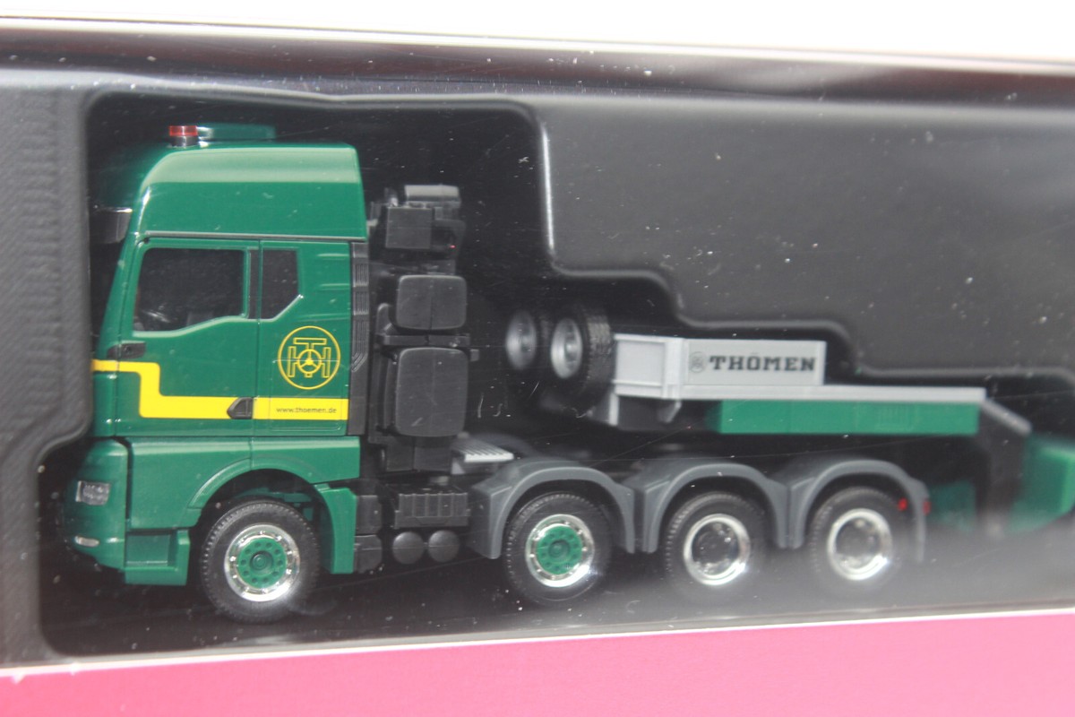 Herpa Camion Modèle Man TGX GX Semi-remorque Lourde Thömen (Hambourg), Miniature à l'échelle 1 Herpa Camion Modèle Man TGX GX Semi-remorque Lourde Thömen (Hambourg), Miniature à l'échelle 1