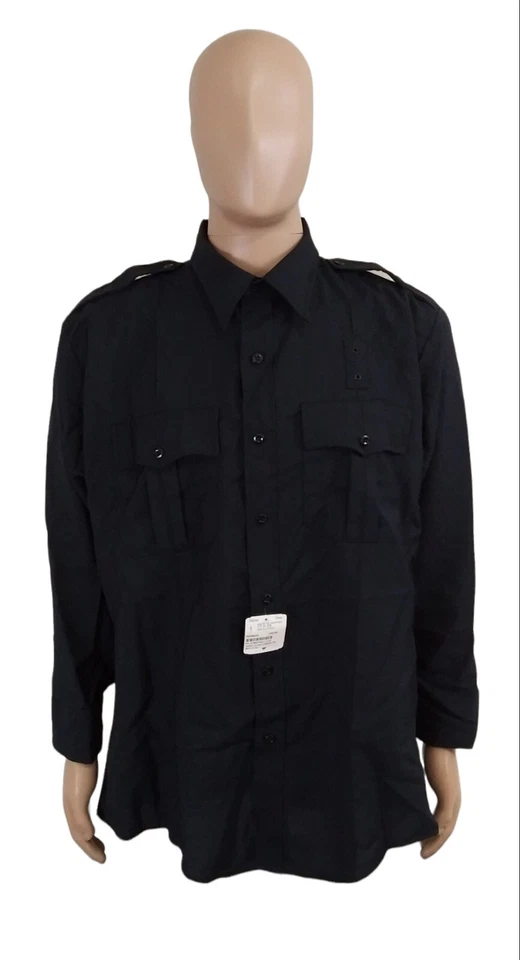 NEW Flying Cross Deluxe Wool Blend EMT Firefighter Security Zipper Shirt 17.0-33 - Image 2 of 4