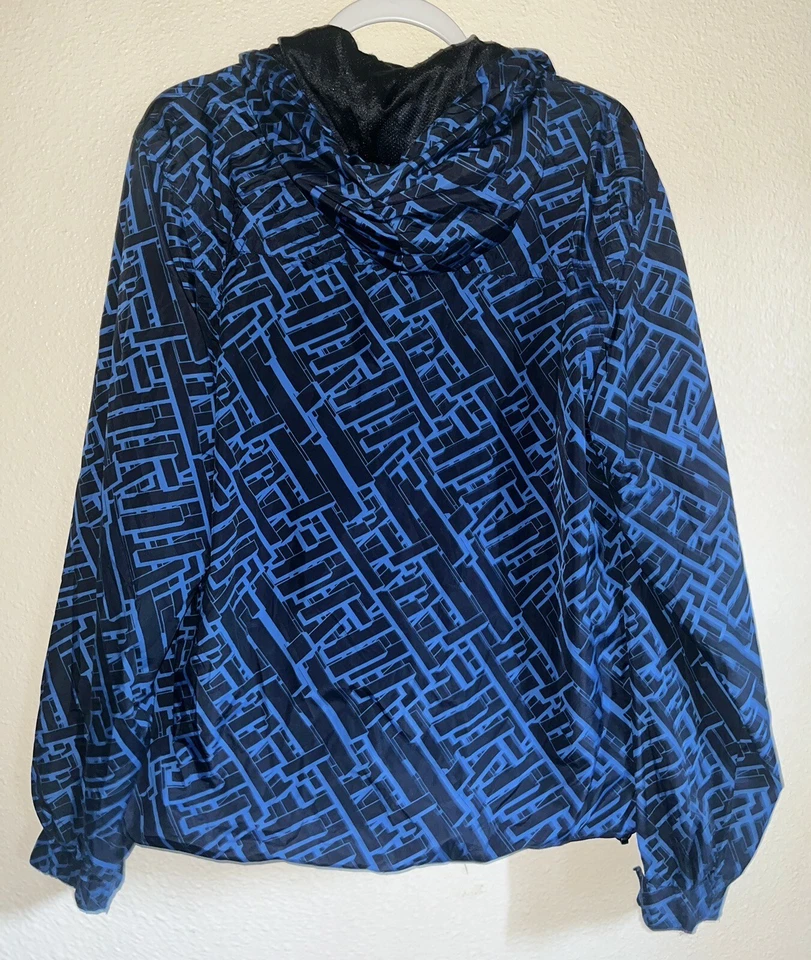 Chaqueta con Capucha Alpine Stars Cortavientos Negra Diseño N Azul Talla M Foto 2 de 4