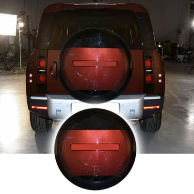 Sedona Red Rear Tire Cover for Defender 130 2022-2025