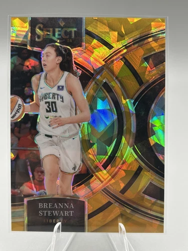 2024 WNBA Panini Prizm Gold Ice Prizm Breanna Stewart /10