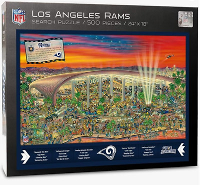 NEW NFL Puzzle Los Angeles Rams SoFi Stadium 500 Pieces 24x18 Joe Journeyman