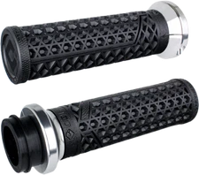 ODI VANS SIGNATURE HARLEY DAVIDSON 1984+ CABLE 1" HANDLEBAR GRIPS BLACK/SILVER