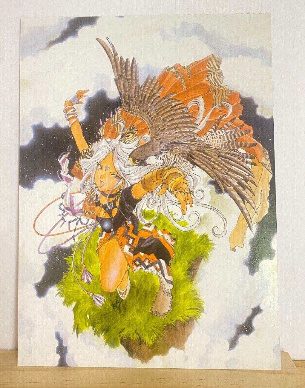 Urd Oh My Goddess Limited Art Postcard 1995 nubes japonesas posando desde Japón
