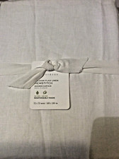 Pottery Barn Belgian Flax Linen Hemstitch Shower Curtain NWT 72x72 Ivory