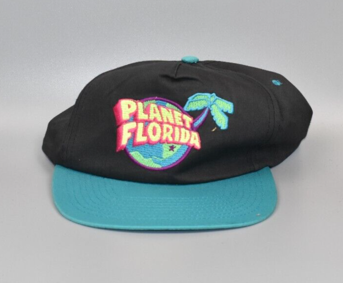 Planet Florida Palm Tree Globe Flintstone Looking Style Vintage