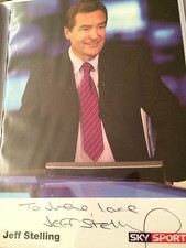 6x4 Hand Signed Photo of Sky Sports Football News Presenter Jeff Stelling 