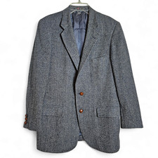 Austin Reed Men's Vintage Virgin Wool Tweed Herringbone Jacket Blazer Size 42
