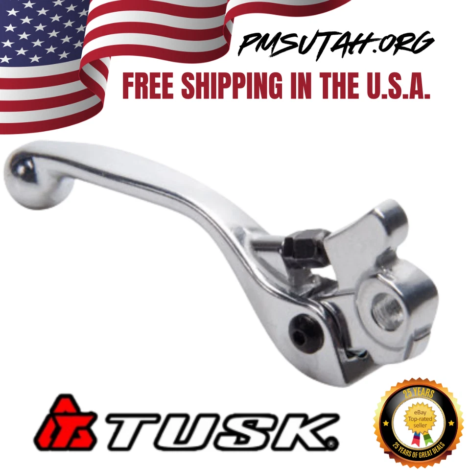 Tusk Brake Lever 2012–2013 Suzuki RM85 RM 85 85L L Polished Silver Right Hand - Image 2 of 3