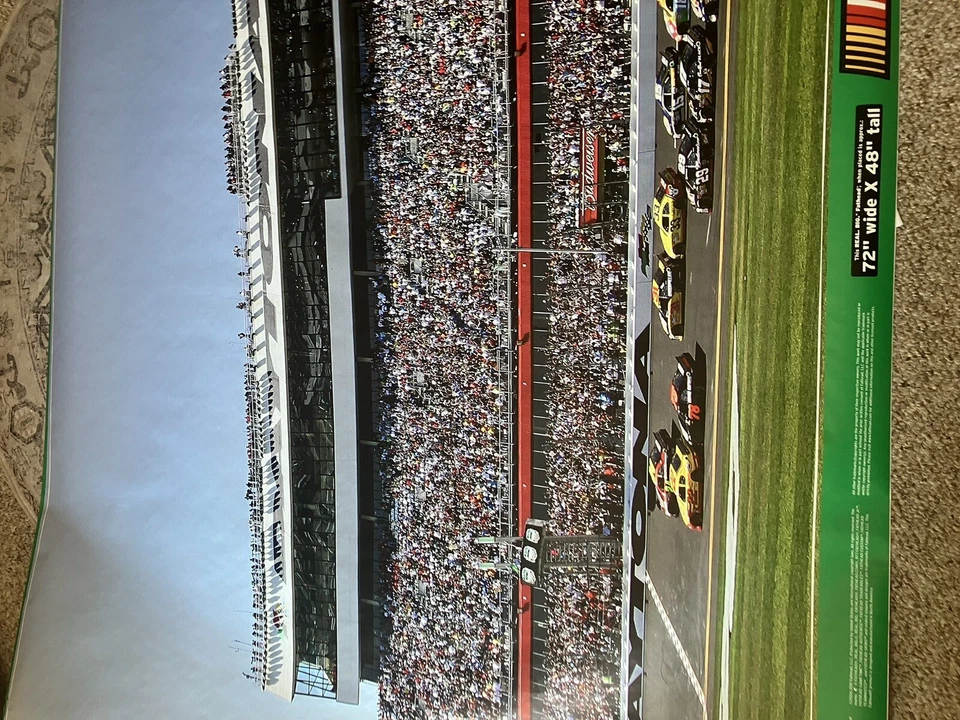 REAL BIG FATHEAD - DAYTONA INTERNATIONAL SPEEDWAY - 6'x4' NASCAR - USED 500 - Image 4 of 4