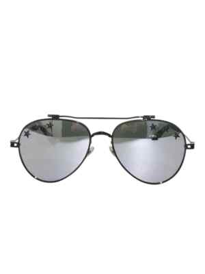 Givenchy Black Aviator Sunglasses with Silver Stars Givenchy Unisex Sunglasses GV-7057-Stars-807-IR – Ashford.com main image 3