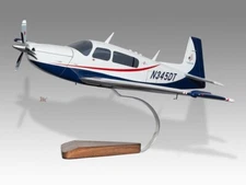Mooney M20R Ovation Desk Wood Airplane New Model Large Scale 1/24