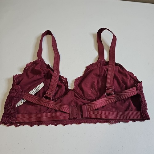 Free People Intimately Burgundy Lace Bralette Size Small S - Picture 2 of 6