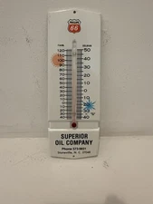 Metal Superior Oil Company Stoneville North Carolina Therometera