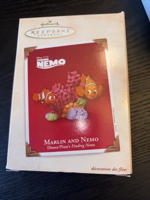 Mint 2003 Hallmark Ornament Marlin and Nemo Disney Pixar's Finding Nemo NEW