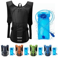 Lightweight Hydration Backpack Hiking Cycling Backpack with 2L Water Bladder
