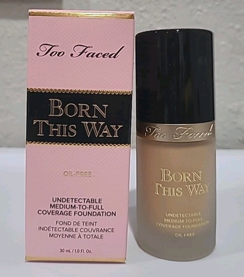 #ad Too Faced BORN THIS WAY OIL FREE Foundation – Almond 1.0 fl oz 30 mL NIB $23.87