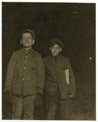 Photo:Jersey City NJ Richards Diercks John Sennick 1909 Newsboys Messenger
