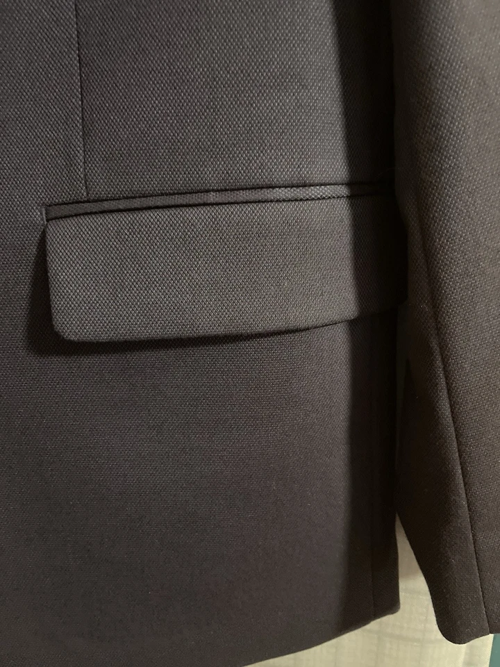 Apt. 9 Blazer Para Hombres 44R Azul Marino Premier Flex Performance Calce Ajustado Abrigo Deportivo Elástico Foto 4 de 4