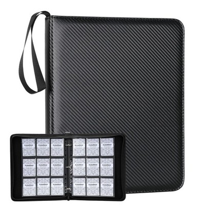 Premium 9-Black Pocket Card Binder   720 Collection Binder Folder Card Album ...