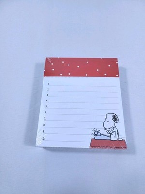 Peanuts Gang New 2020 Graphique Snoopy Type Writer Note Pad/To-do List