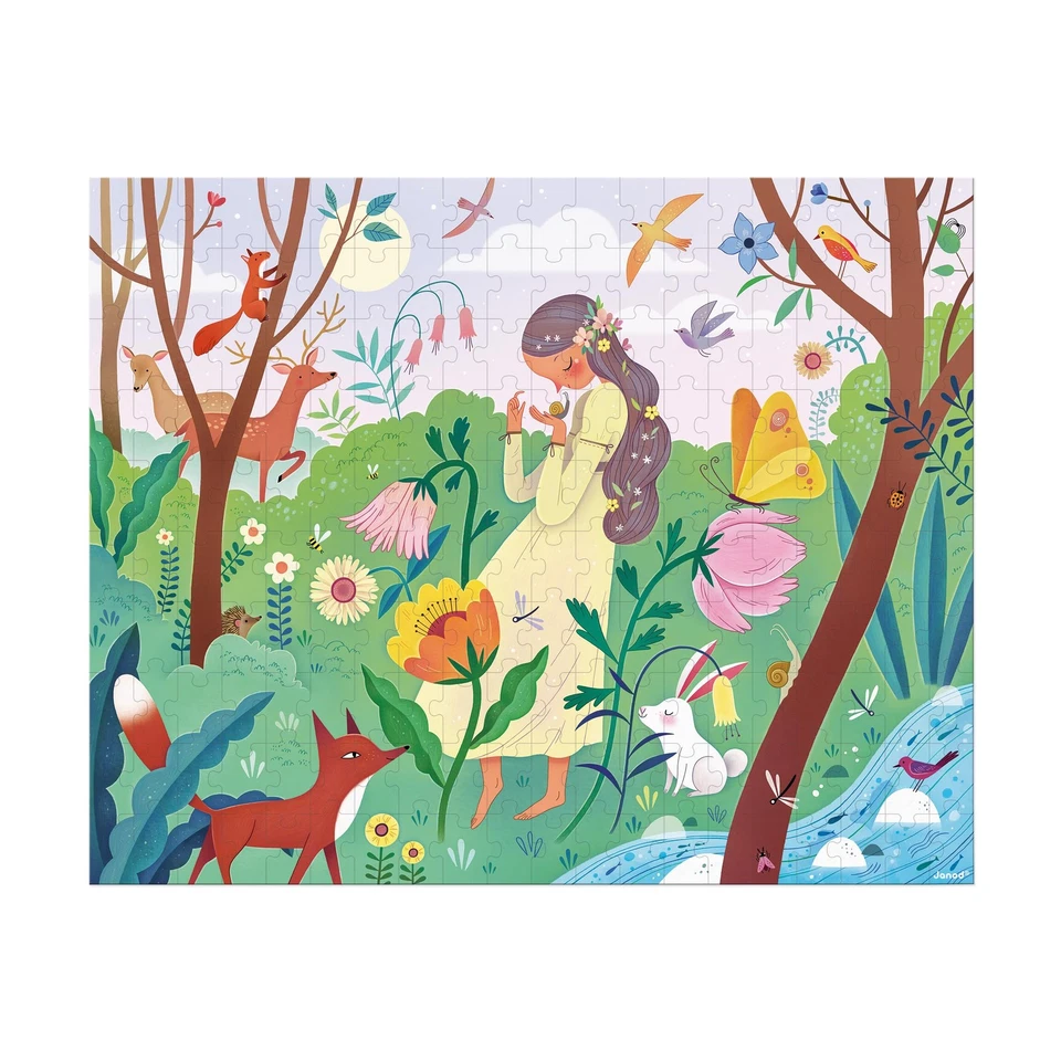 Janod - Puzzle Dama nella Natura - Puzzle 200 Pezzi in Cartone FSC - Svilup SVDB - Immagine 3 di 4