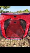 SportPet Collapsible Pop Up Portable Travel Dog Kennel/Crate 36"x21x21" Red S/M