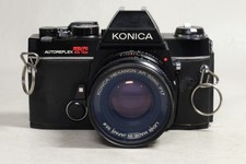 Konica Autoreflex TC 35mm SLR Camera THREE LENSES