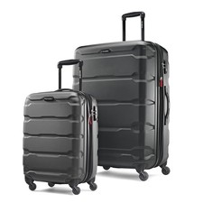 Samsonite Omni PC Hardside Expandable Luggage Spinner Wheels 2-Piece Set - Black