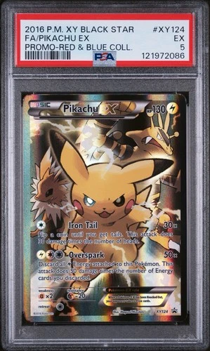 Pikachu XY124 PSA 5 Black Star Promo Pokémon Graded Card XY 124 Uk