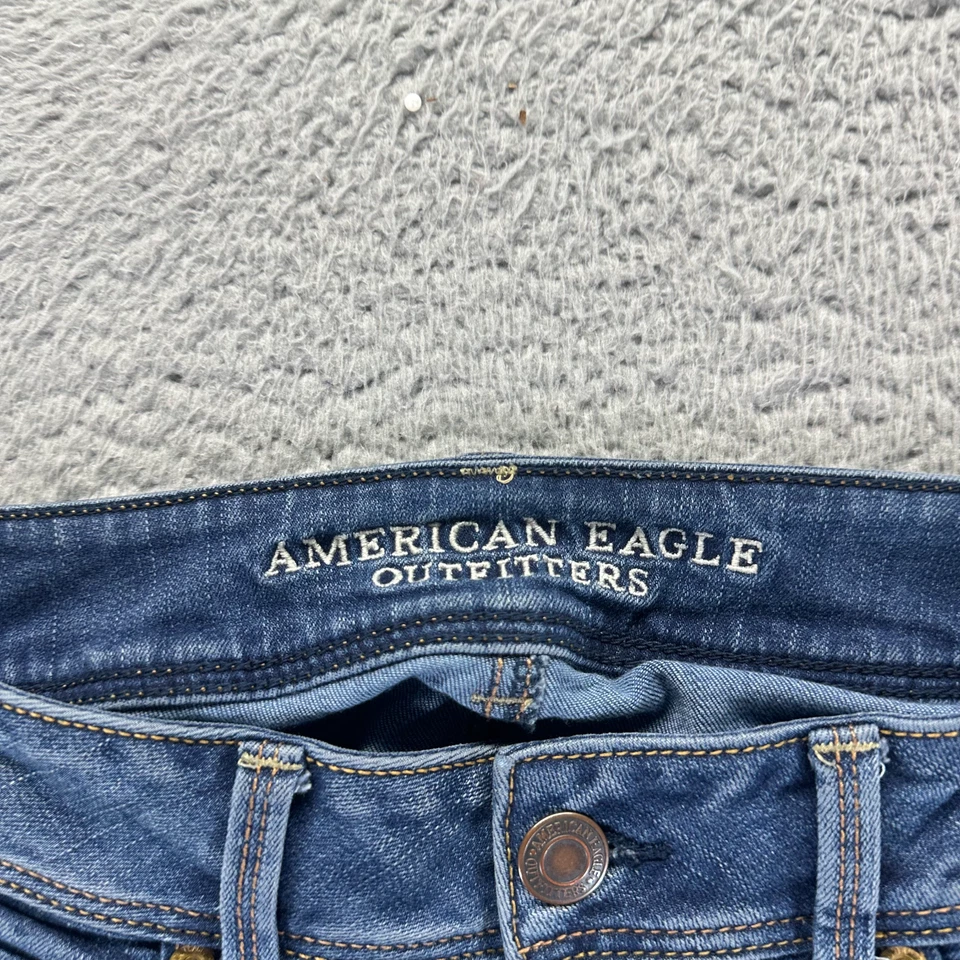 American Eagle Outfitters Jeans Women 8 Blue Cotton Denim Bootcut Casual Stretch - Image 4 of 4