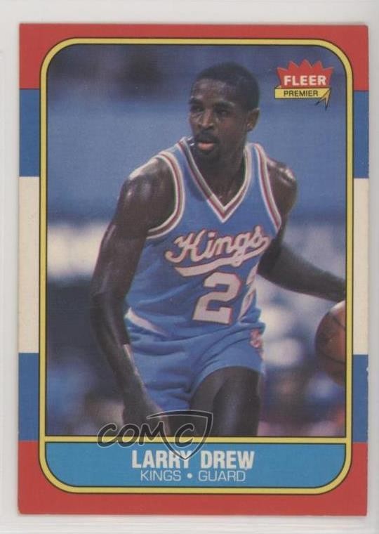 1986-87 Fleer Larry Drew #25 0x7k