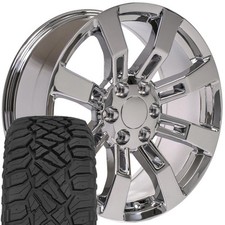 5409 20x8.5 Chrome Oe Wheels 27555r20 Rt Tires Set 6x139.7 31et