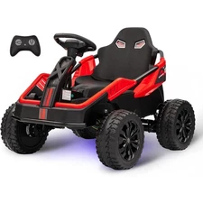 24V Electric 4 Wheeler for Kids, 200W 4x4 Ride On ATV w/ Adjustable 16in Seat